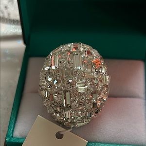 NWT Kate Spade Crystal Chunky statement ring